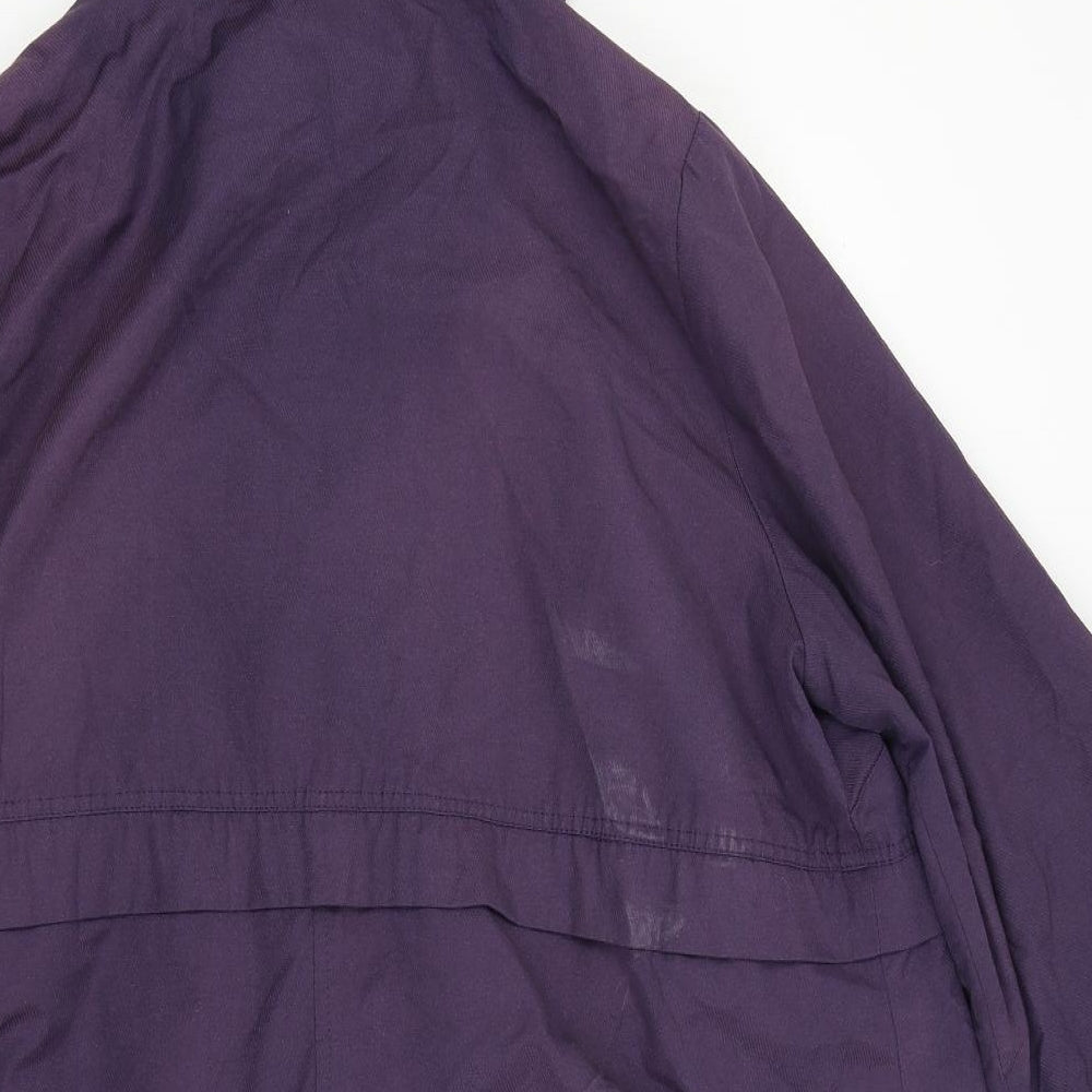 Evans Womens Purple   Anorak Coat Size 22