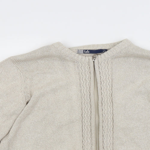 Isle Womens Brown   Cardigan Jumper Size 18