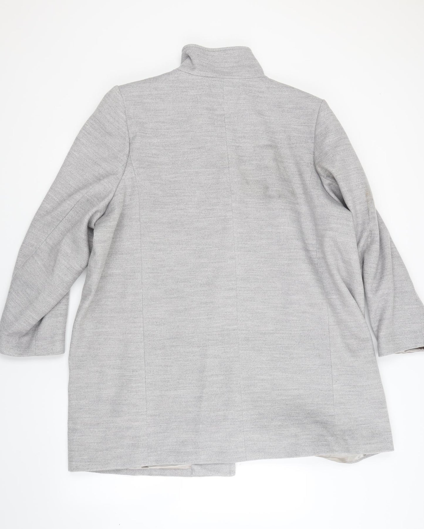 Lands end Womens Grey  Jersey Pea Coat Coat Size 28