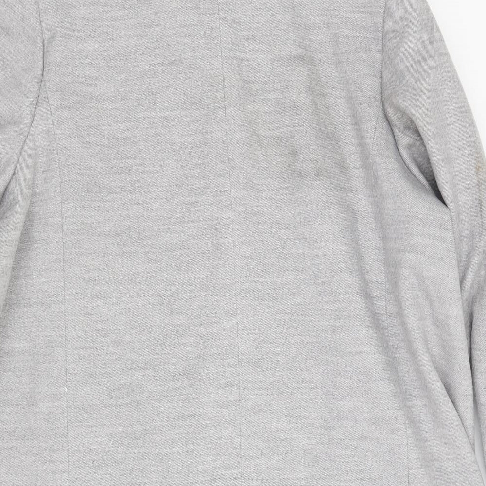Lands end Womens Grey  Jersey Pea Coat Coat Size 28