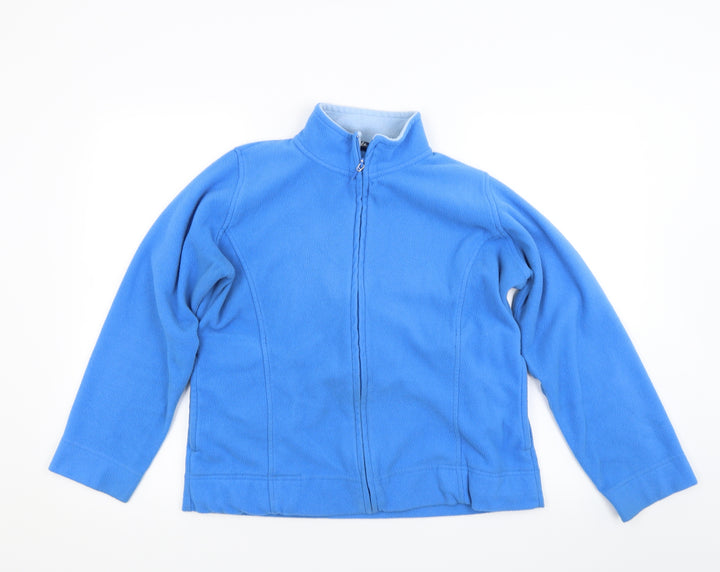 Isle Womens Blue  Fleece Jacket Coat Size M