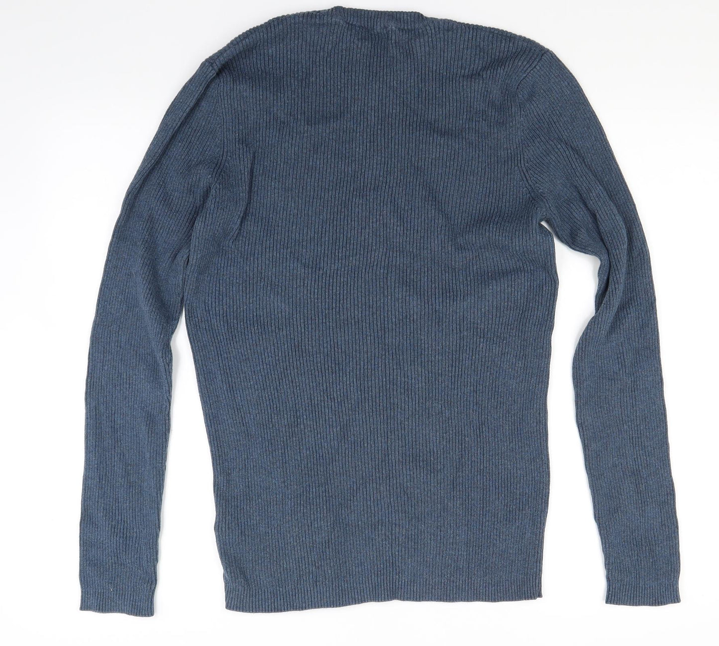 New Look Mens Blue  Knit Pullover Jumper Size M