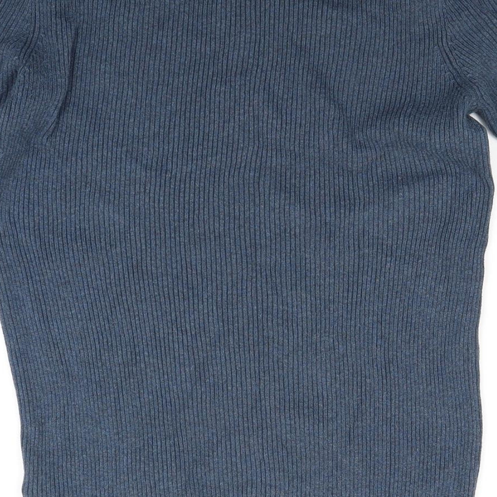 New Look Mens Blue  Knit Pullover Jumper Size M