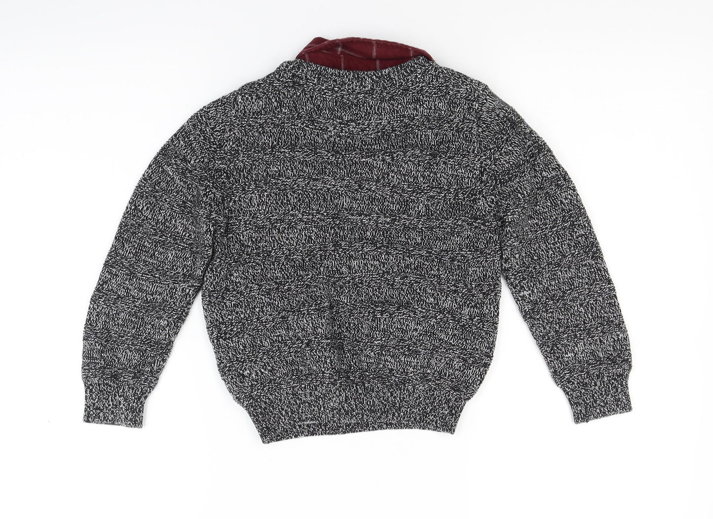 F&F Boys Grey  Knit Pullover Jumper Size 4-5 Years