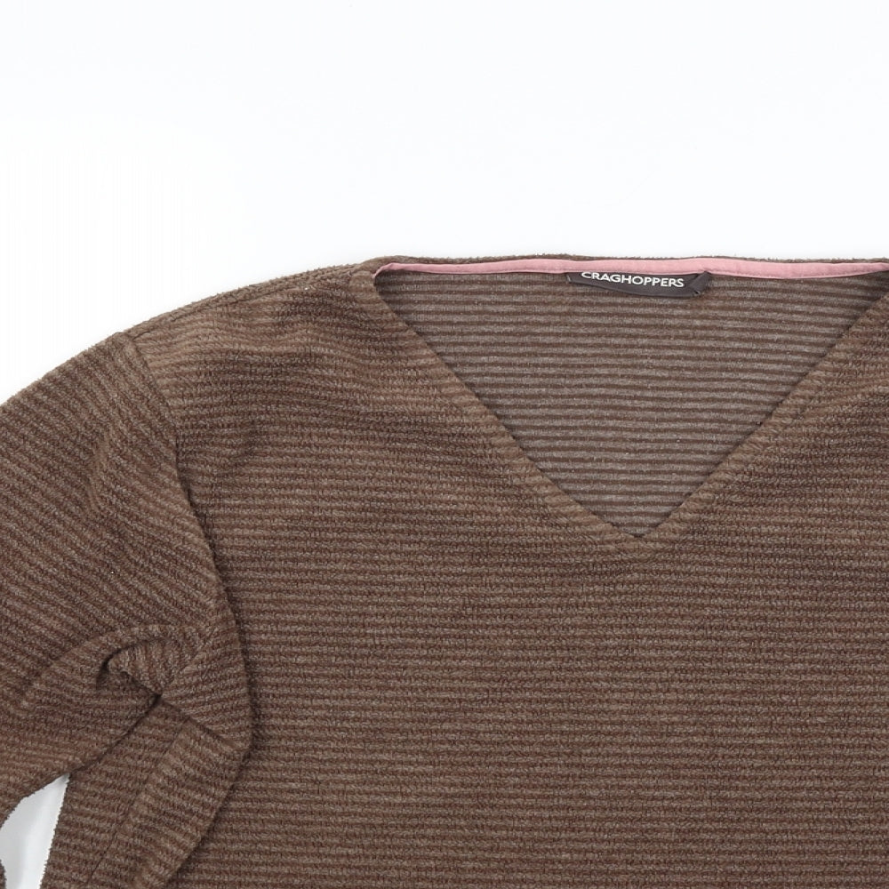 Craghoppers Womens Brown  Knit Pullover Jumper Size 12