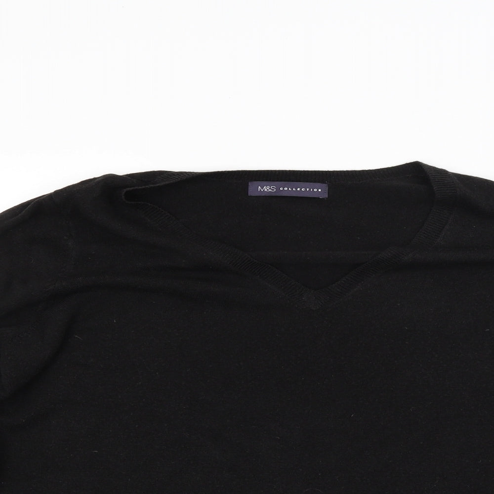 Marks and Spencer Womens Black  Knit Pullover Jumper Size 20