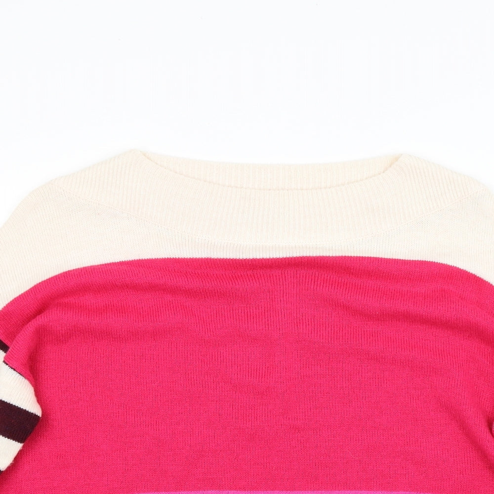 Roman Womens Multicoloured Striped Knit Pullover Jumper Size 18