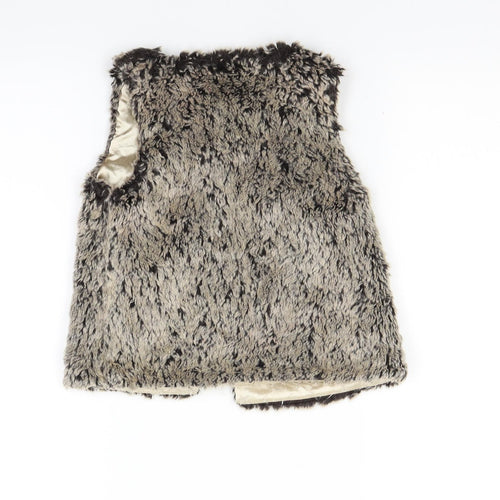 F&F Girls Brown   Gilet Coat Size 3-4 Years