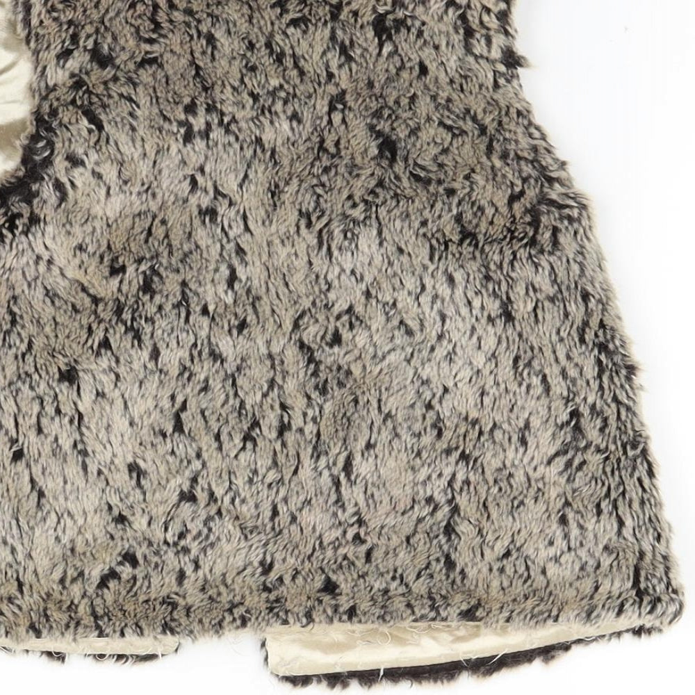 F&F Girls Brown   Gilet Coat Size 3-4 Years