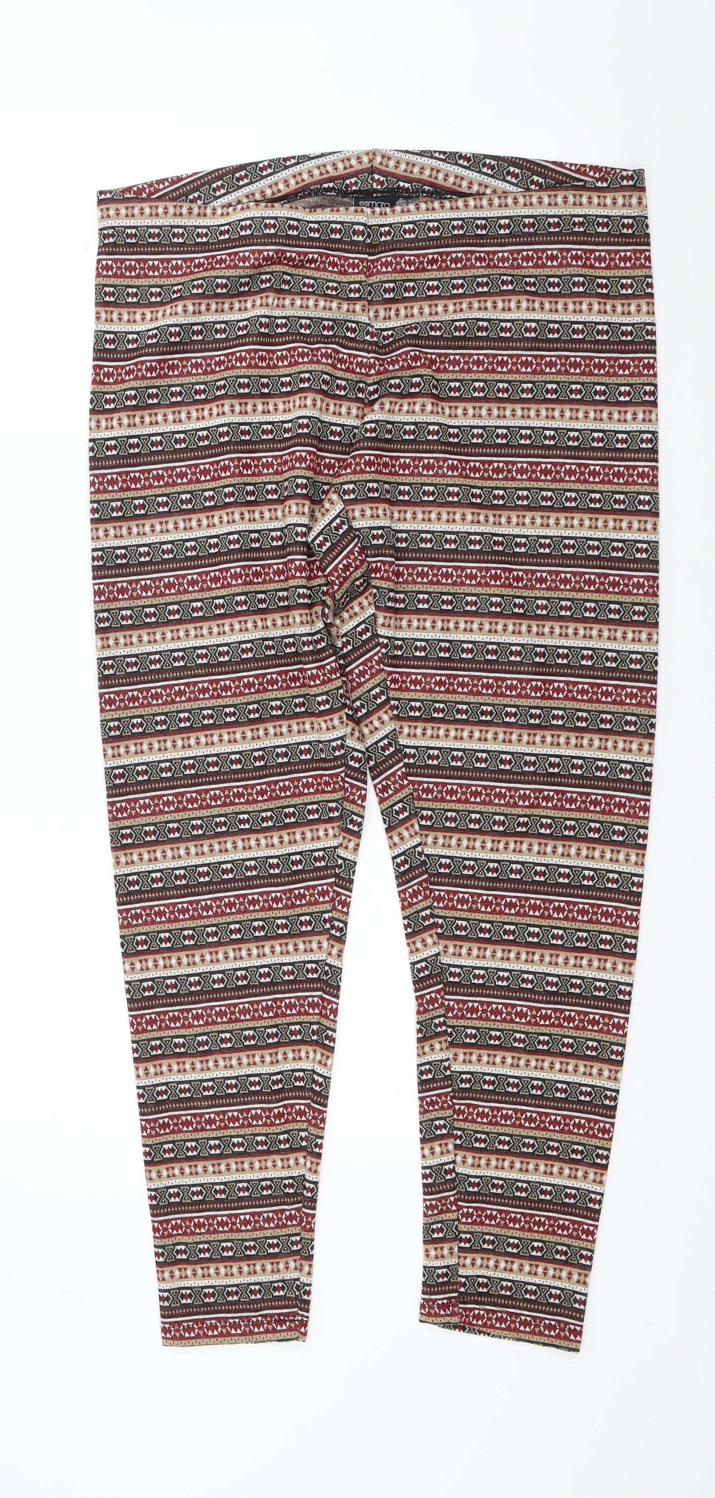 ESMARA Womens Brown   Jogger Trousers Size L L28 in