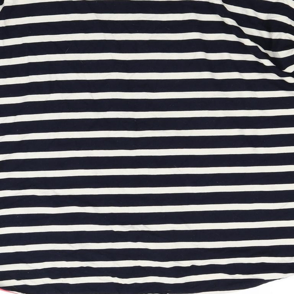 Papaya Womens Blue Striped  Pullover Jumper Size M