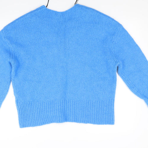 H&M Womens Blue  Knit Pullover Jumper Size M