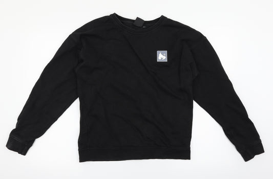 Front view of Money boys’ black jumper, size 12-13, years