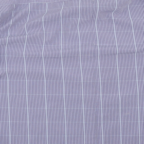 Island Earth Mens Blue Check   Button-Up Size L