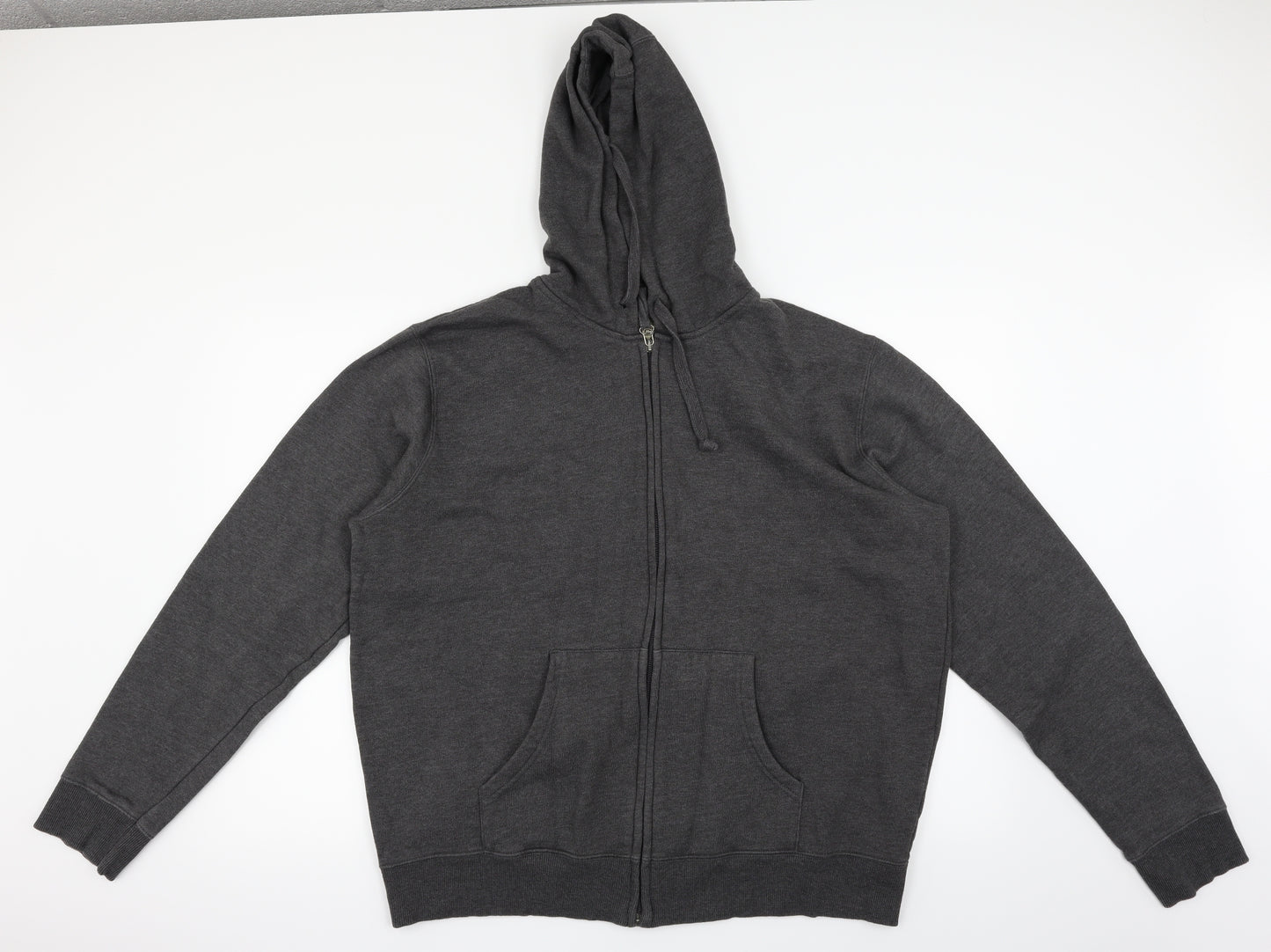 Burton Mens Grey   Full Zip Hoodie Size 2XL