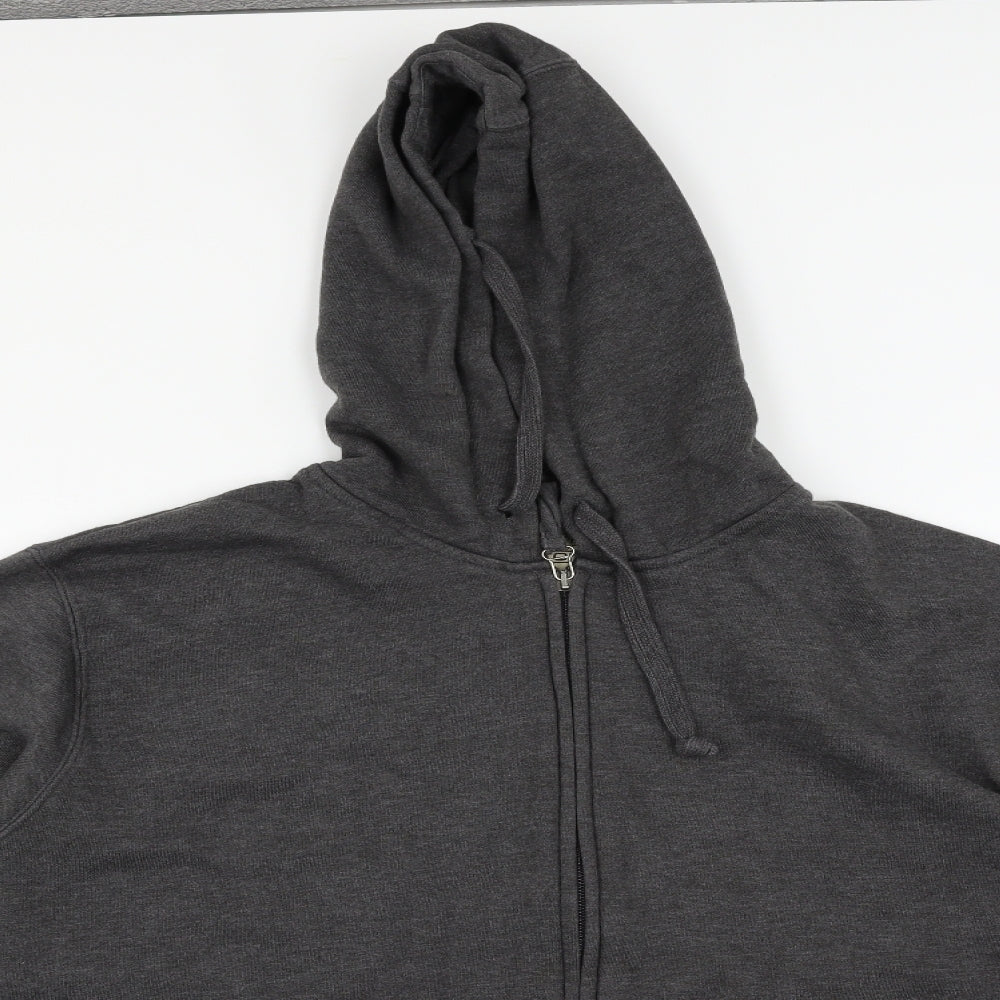 Burton Mens Grey   Full Zip Hoodie Size 2XL