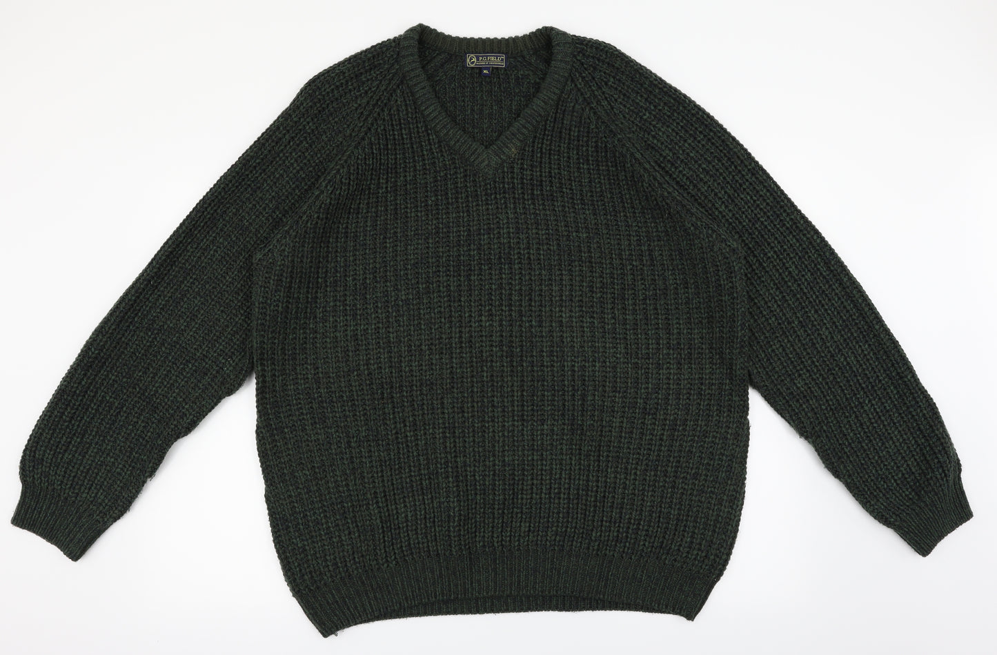 P.G Field Mens Green   Pullover Jumper Size XL