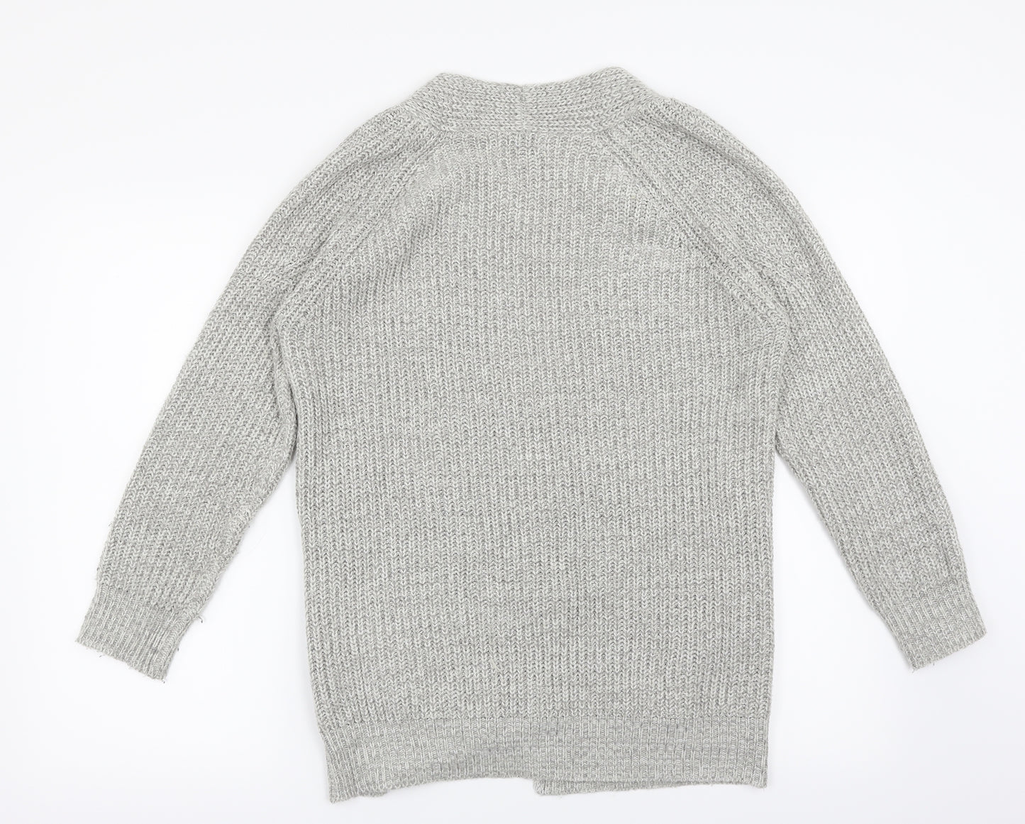 Papaya Womens Grey   Cardigan Jumper Size S