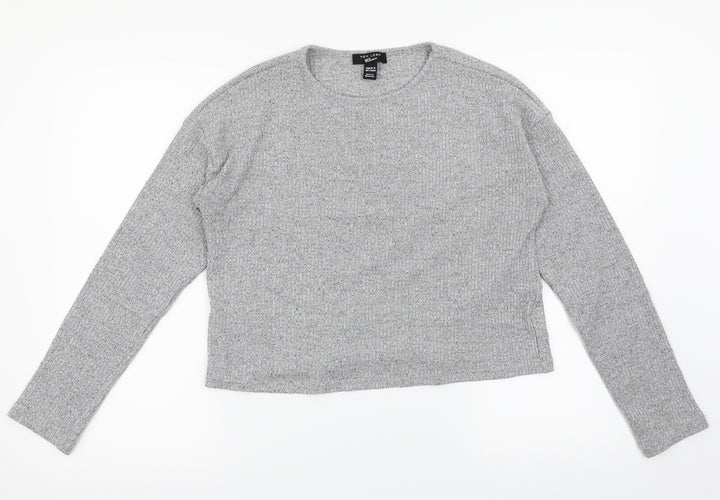 New Look Girls Grey Pullover Jumper Size 14-15 Years