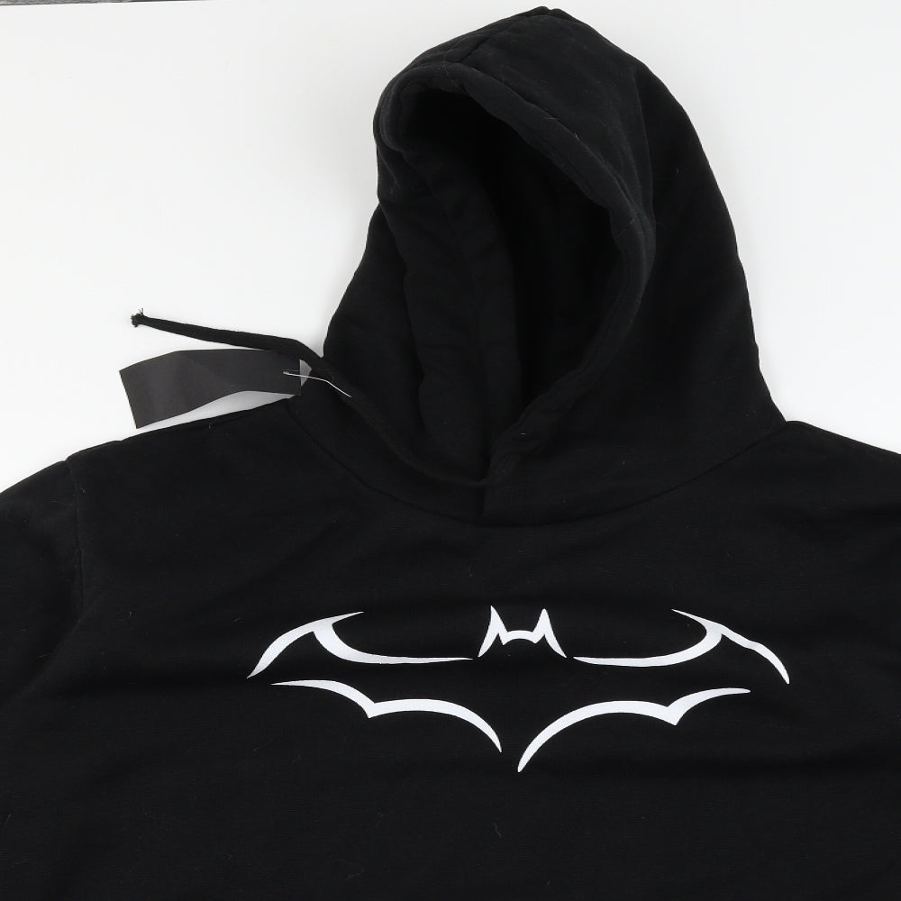 Batman Mens Black   Pullover Hoodie Size 2XL