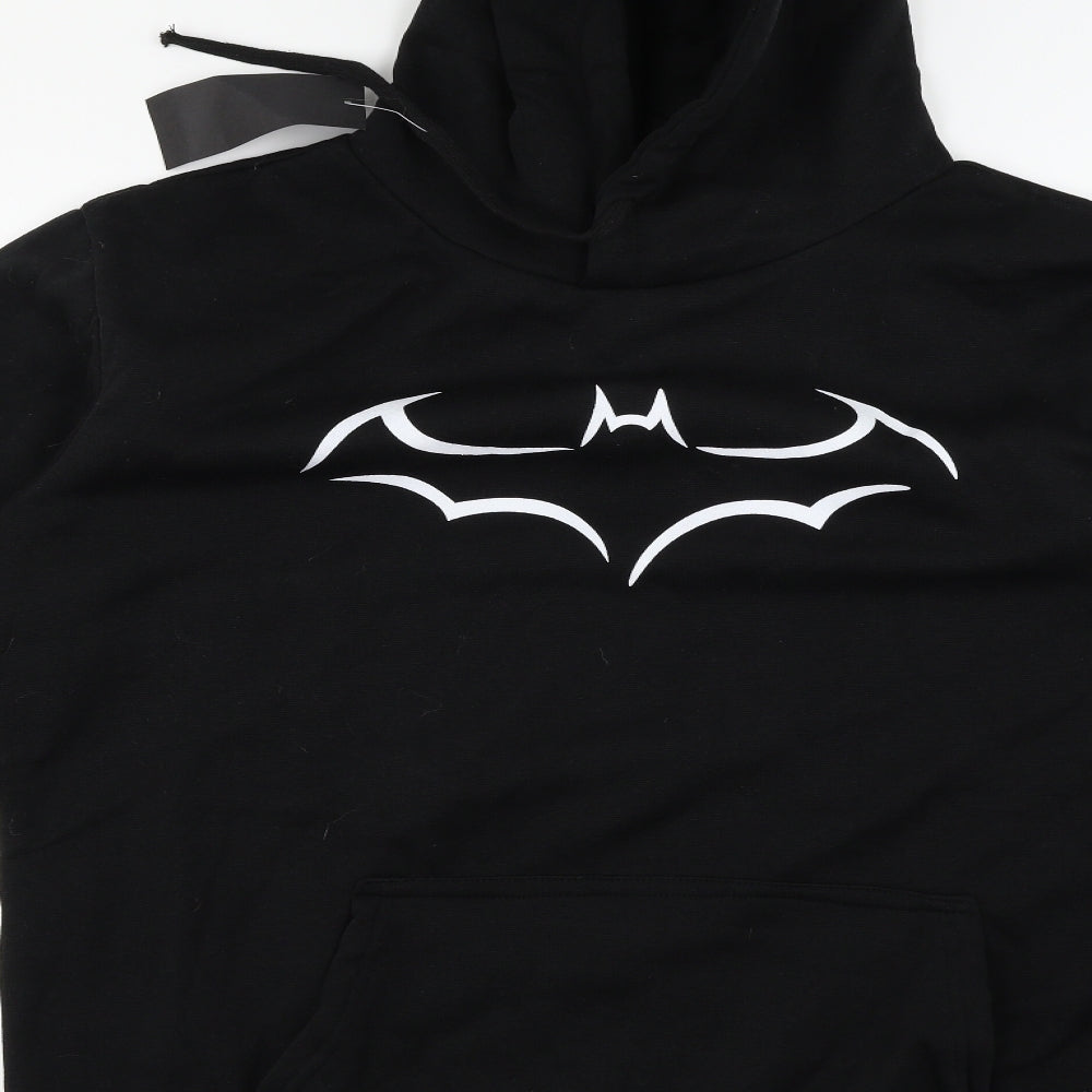Batman Mens Black   Pullover Hoodie Size 2XL