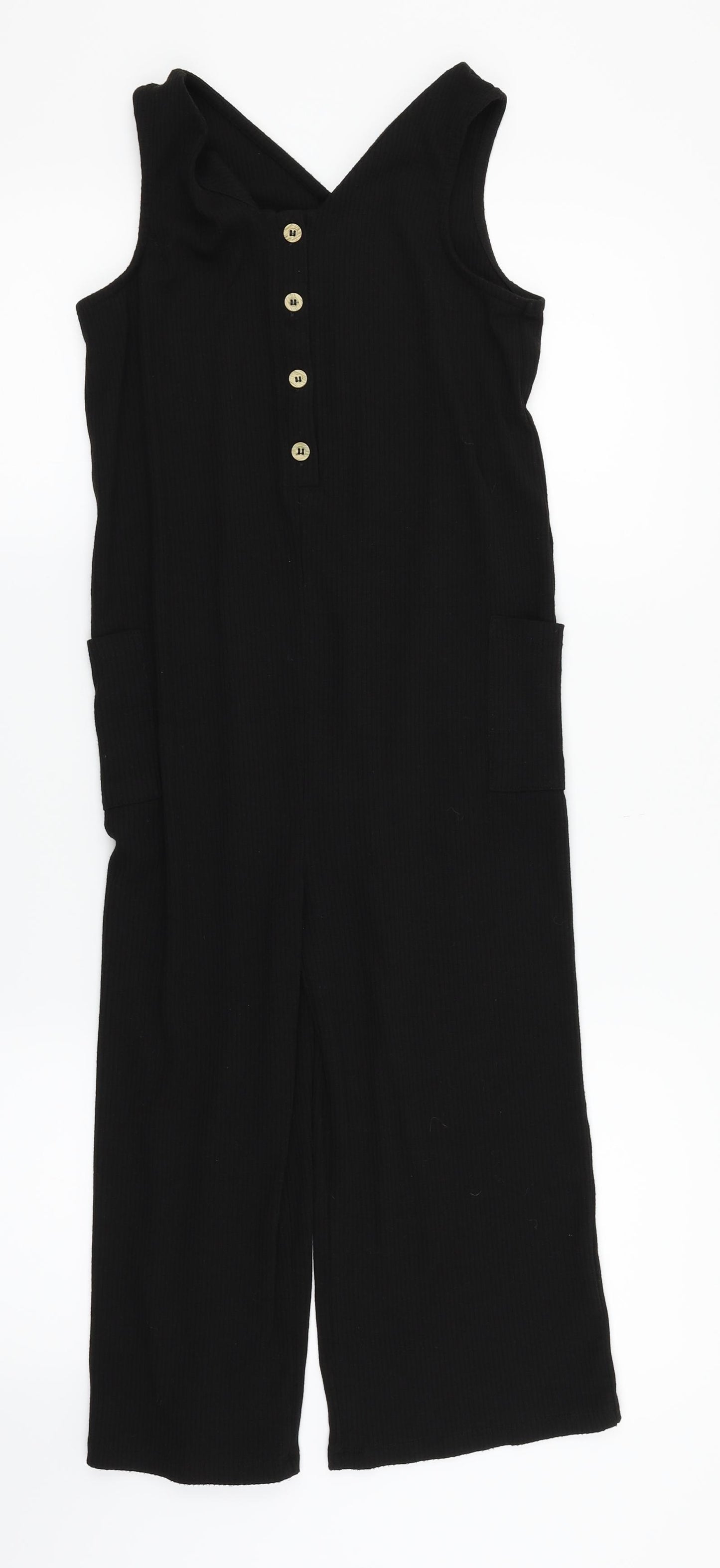 TU Girls Black   Jumpsuit One-Piece Size 11 Years