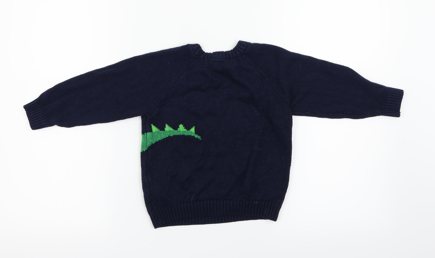 F&F Boys Blue   Pullover Jumper Size 3-4 Years  - Dinosaur