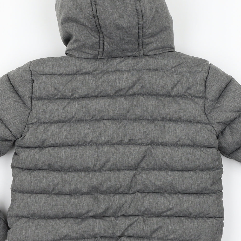 George Boys Grey   Parka Coat Size 9-12 Months