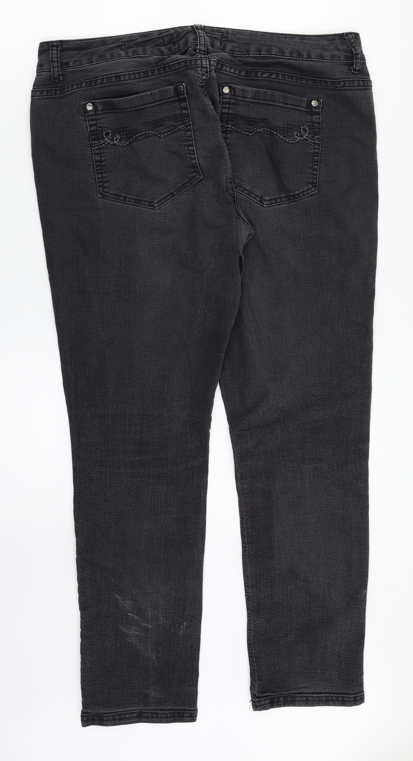 Jasper Conran Womens Black  Denim Skinny Jeans Size 16 L27 in