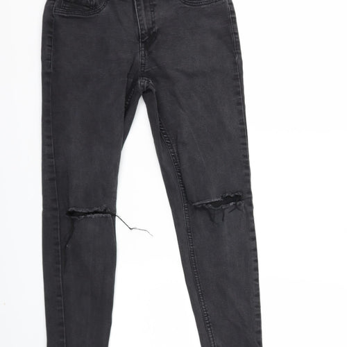 New Look Womens Black  Denim Skinny Jeans Size 10 L23 in