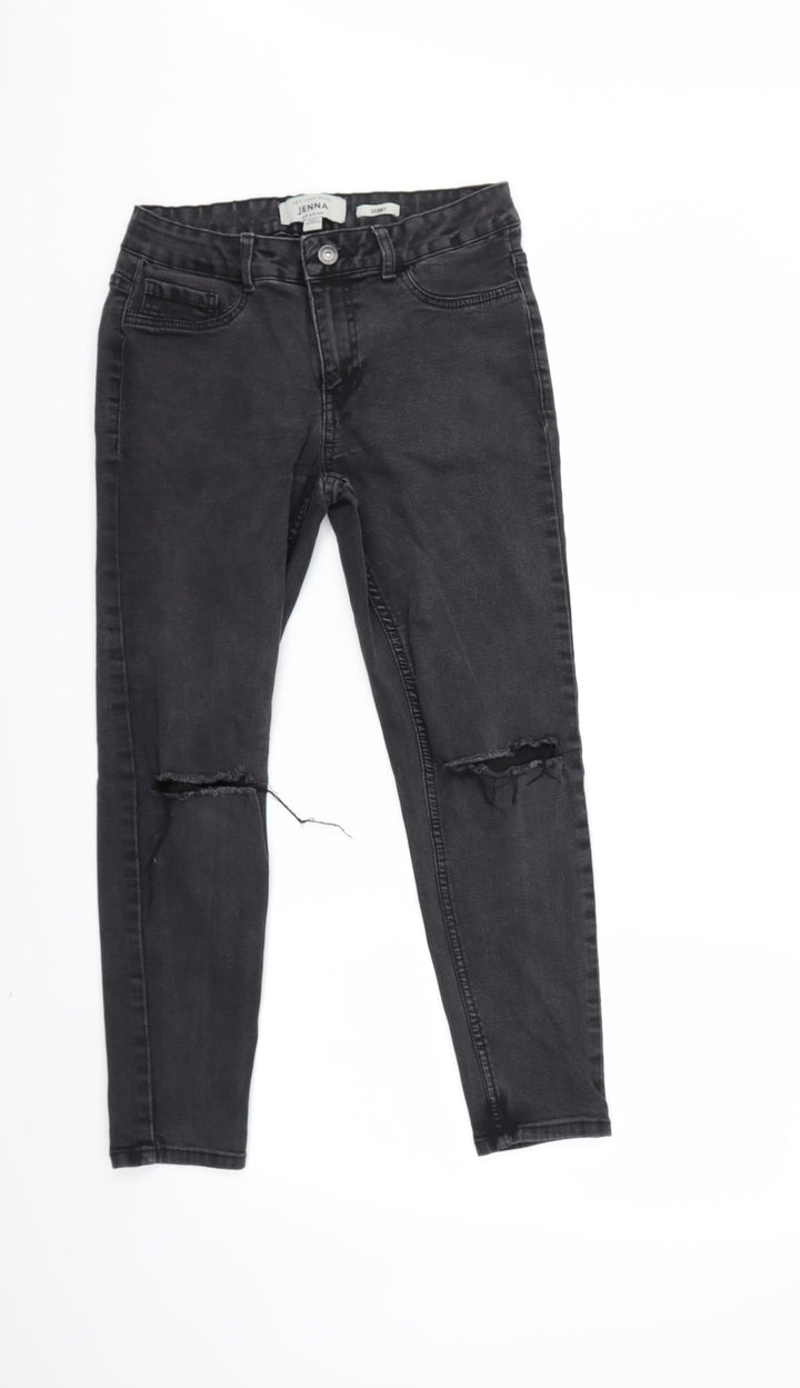 New Look Womens Black Denim Skinny Jeans Size 10 L23 in