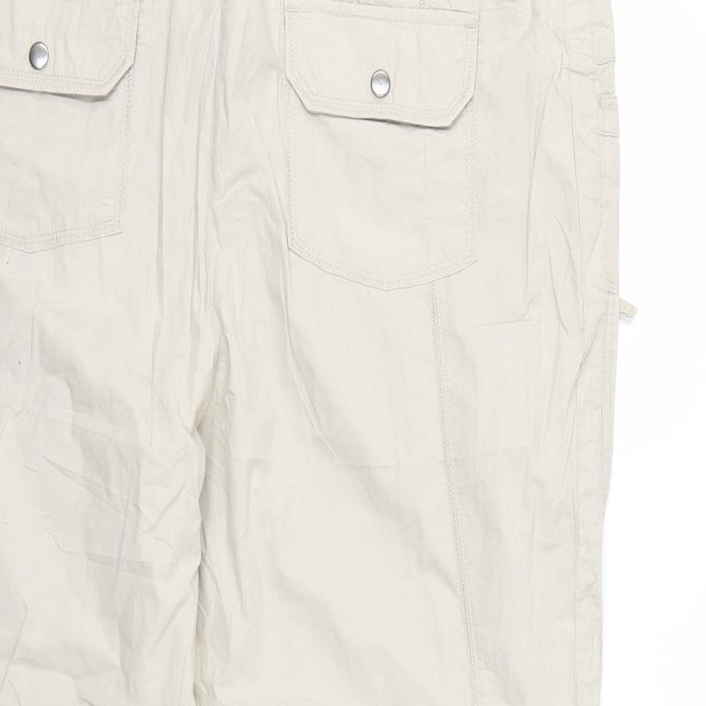 Canda Womens Beige   Cargo Trousers Size 22 L25 in