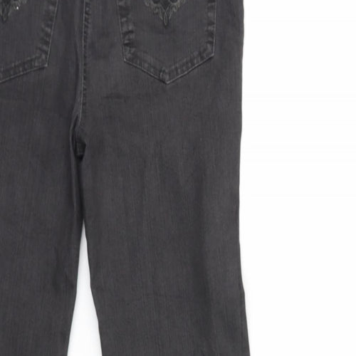 Gerry Weber Womens Grey  Denim Straight Jeans Size 10 L27 in