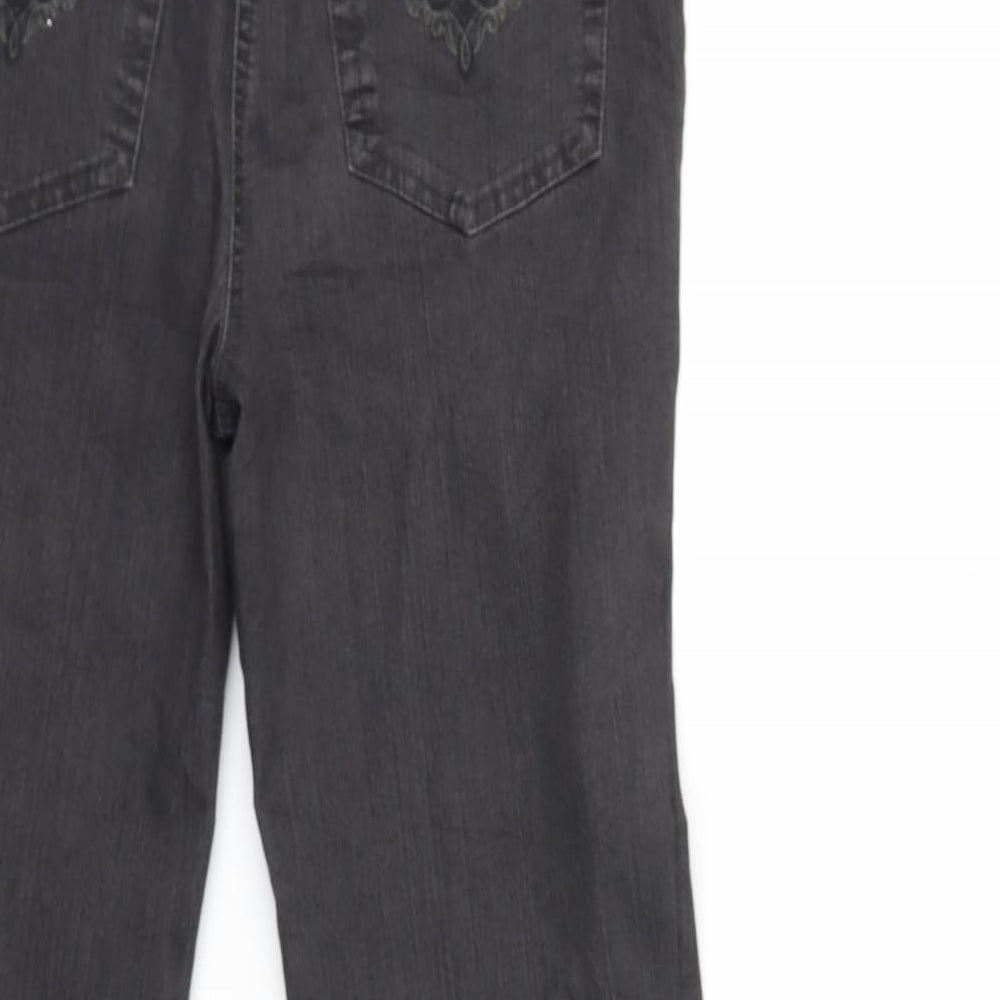 Gerry Weber Womens Grey  Denim Straight Jeans Size 10 L27 in