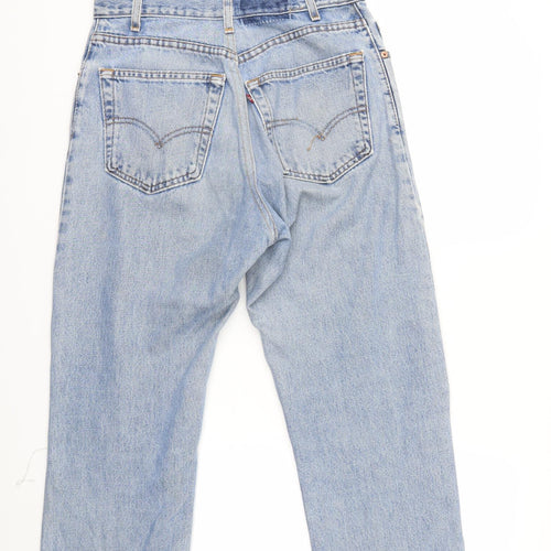 Preworn Womens Blue  Denim Cropped Jeans Size 30 in L23 in