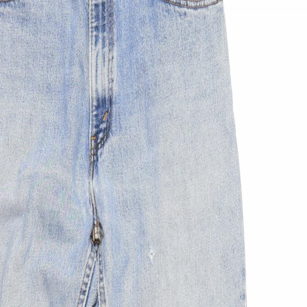 Preworn Womens Blue  Denim Cropped Jeans Size 30 in L23 in