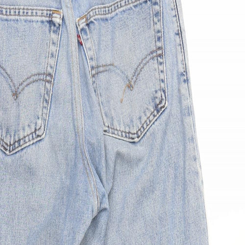 Preworn Womens Blue  Denim Cropped Jeans Size 30 in L23 in