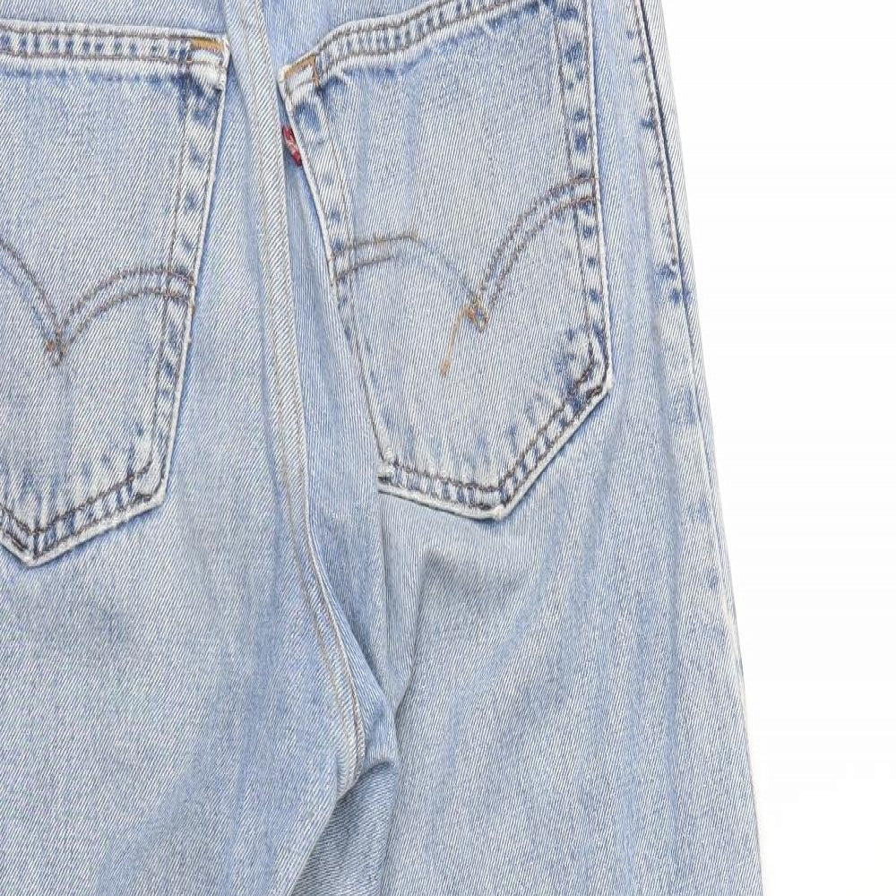 Preworn Womens Blue  Denim Cropped Jeans Size 30 in L23 in