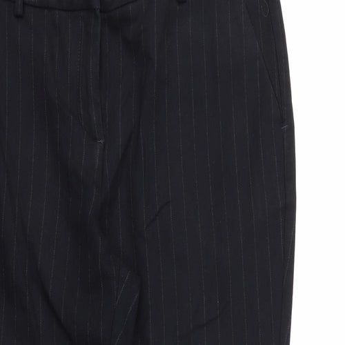 NEXT Womens Blue Striped  Trousers  Size 14 L25 in
