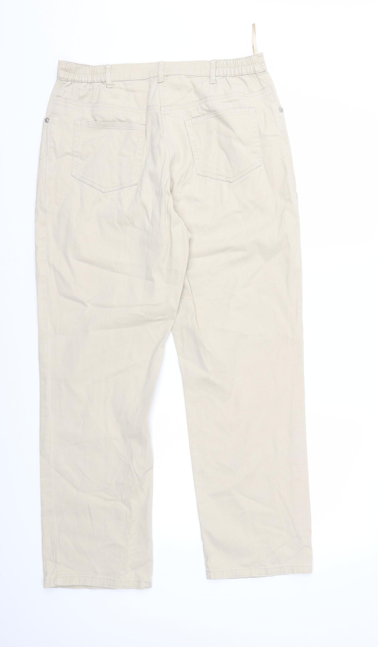 Damart Womens Beige   Trousers  Size 12 L28 in