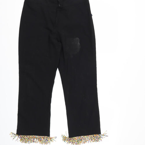 Blue Angel Womens Black   Trousers  Size 10 L22 in
