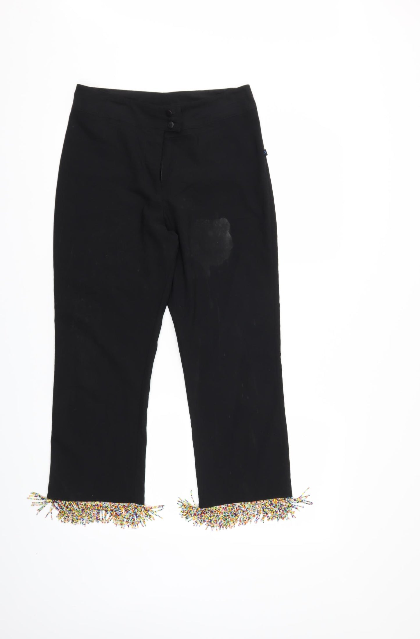 Blue Angel Womens Black   Trousers  Size 10 L22 in
