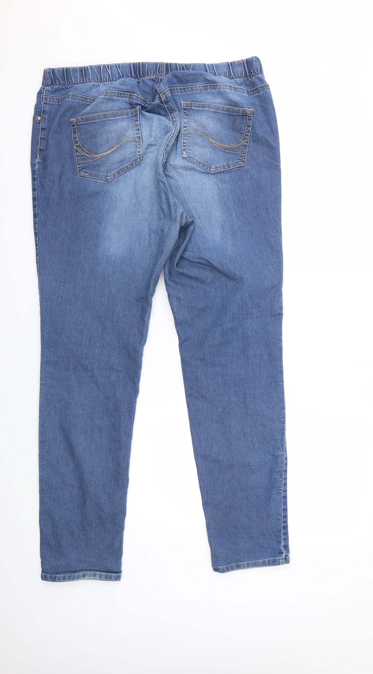 TU Womens Blue  Denim Jegging Jeans Size 18 L29 in