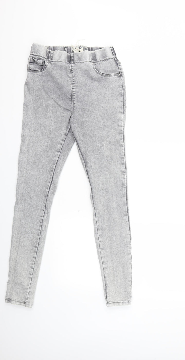 Papaya Womens Grey Denim Jegging Jeans Size 10 L27 in