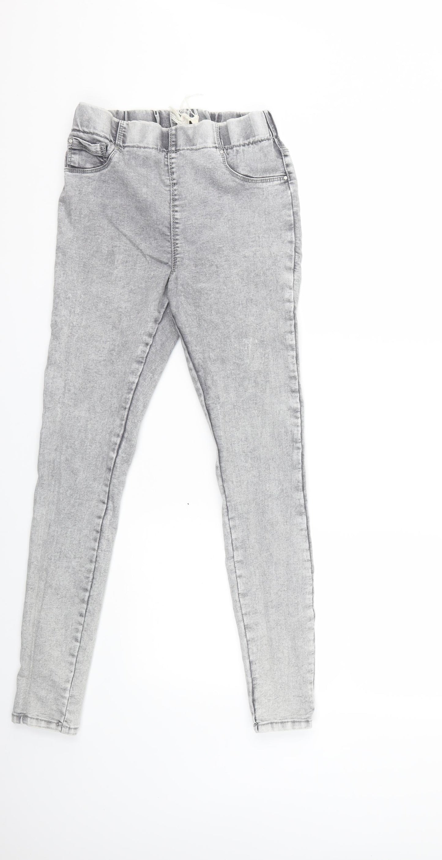 Papaya Womens Grey  Denim Jegging Jeans Size 10 L27 in