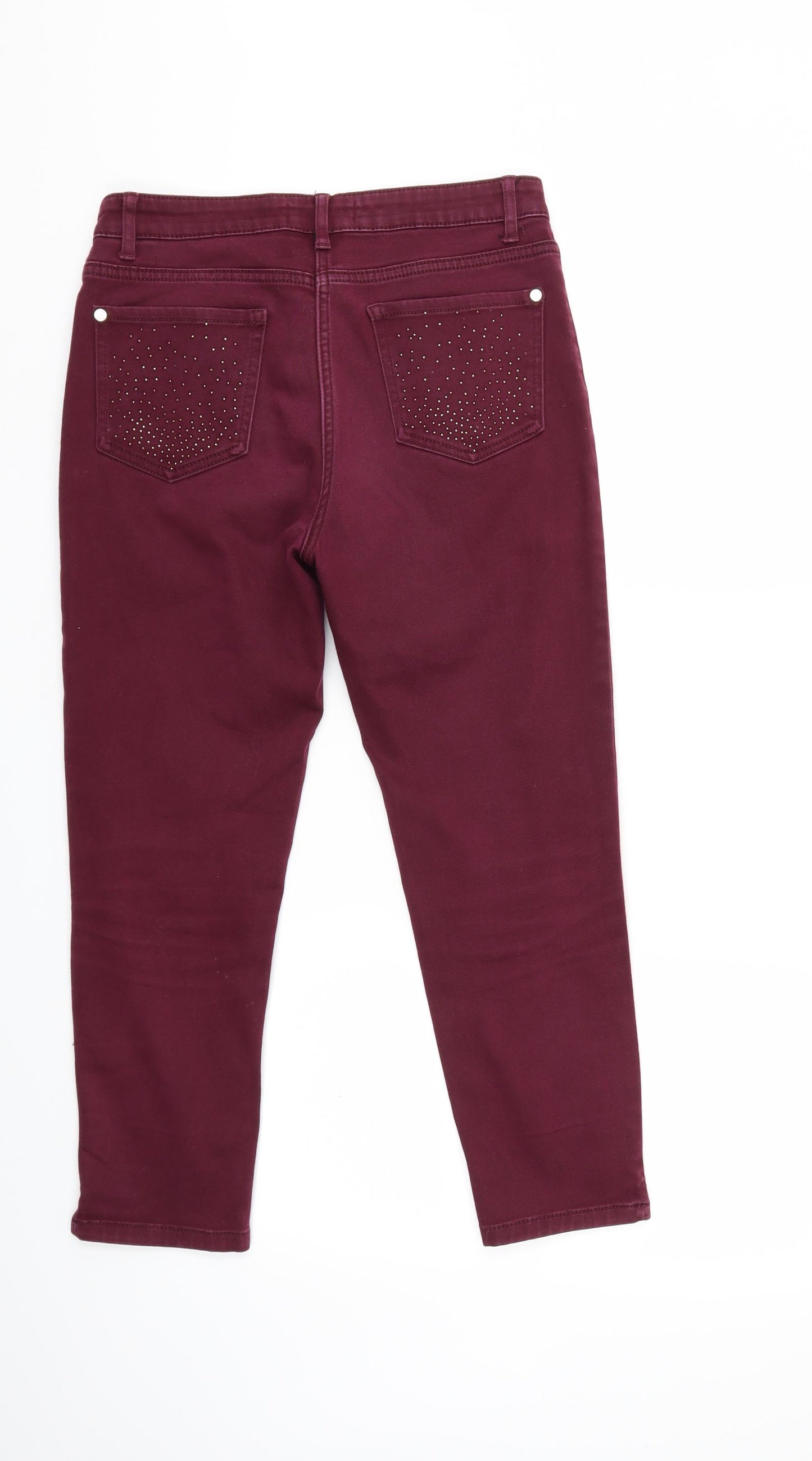 Marks and Spencer Womens Purple  Denim Skinny Jeans Size 8 L23 in
