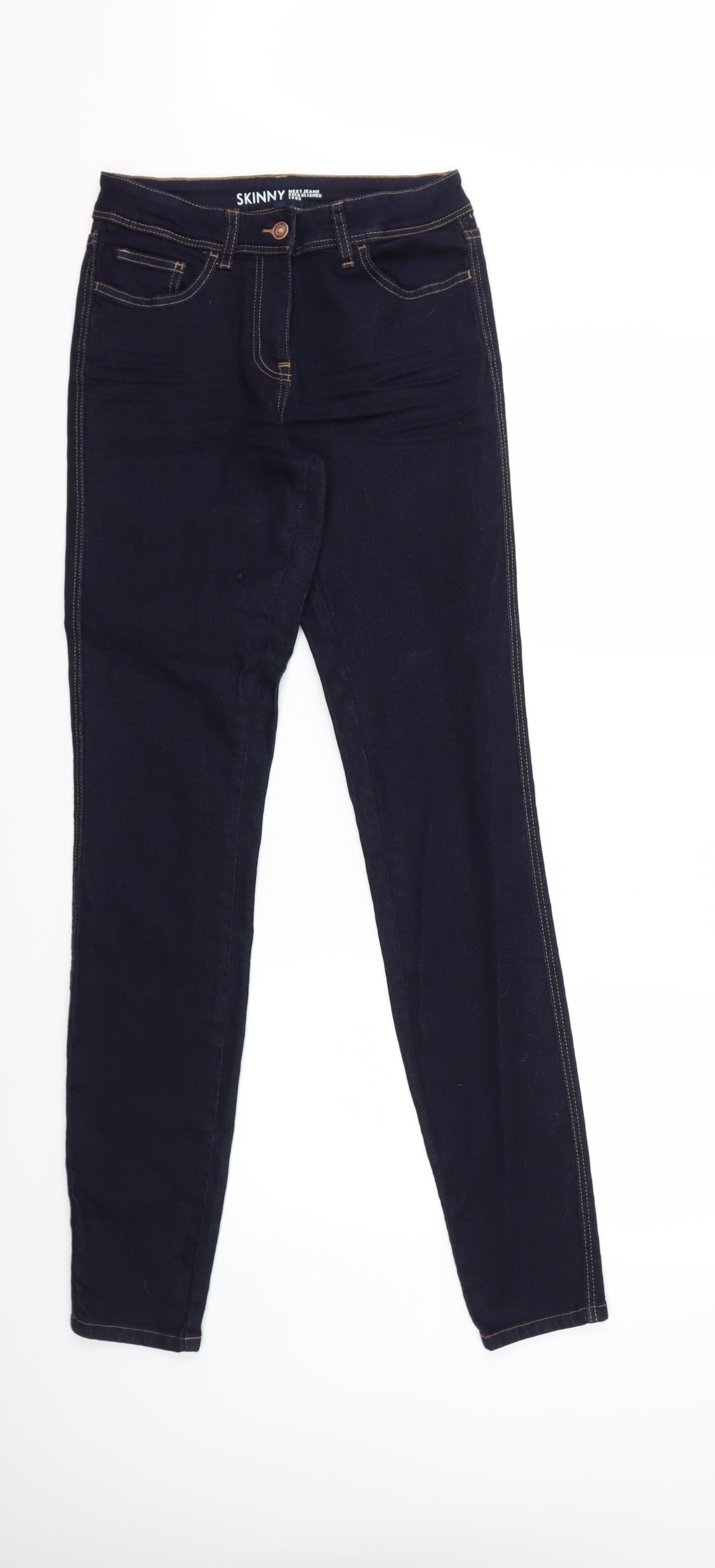 NEXT Womens Blue  Denim Skinny Jeans Size 8 L33 in