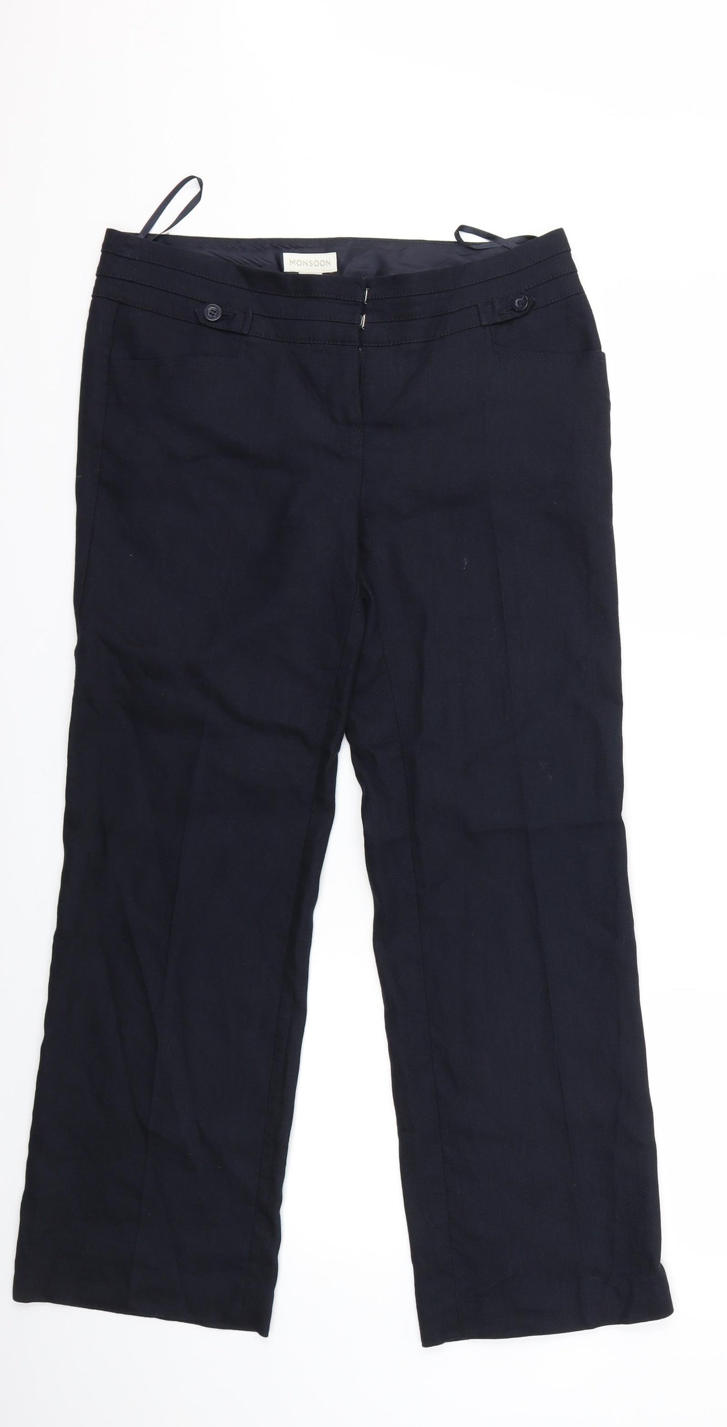 mosnoon Womens Blue   Trousers  Size 10 L27 in