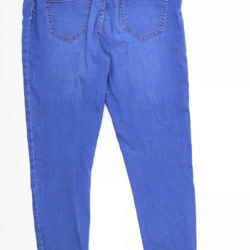New Look Womens Blue  Denim Jegging Jeans Size 12 L27 in