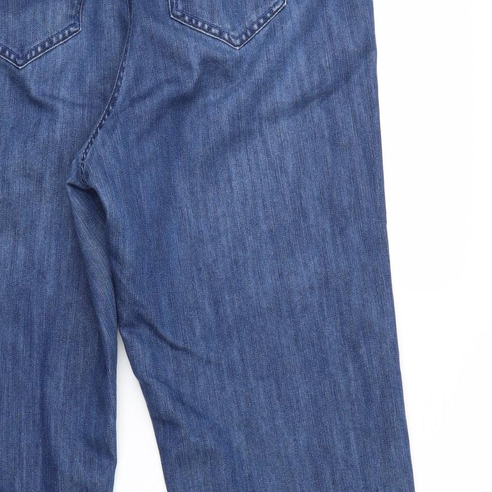 Preworn Womens Black  Denim Trousers  Size 18 L28 in